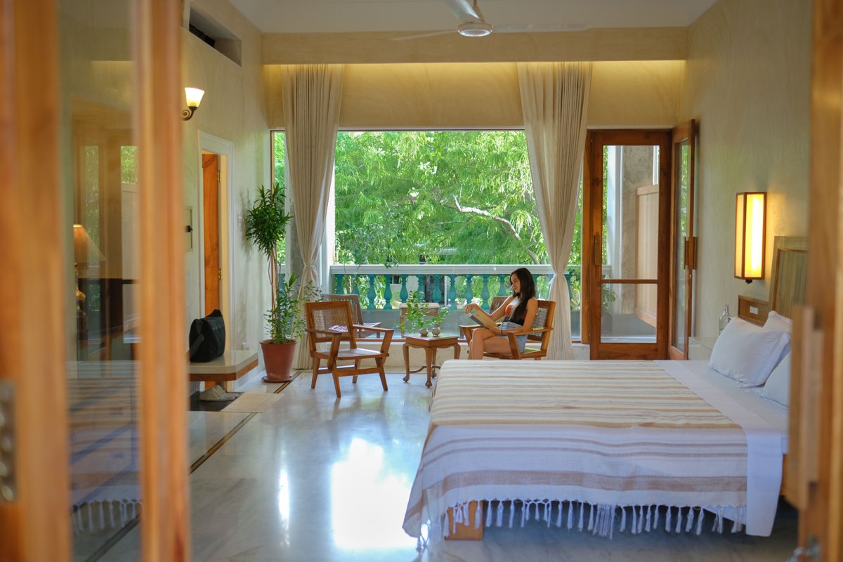 The room in morning light