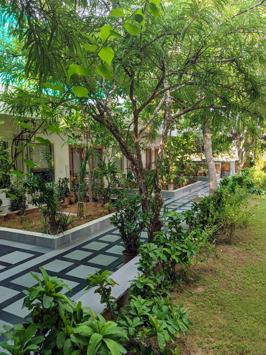 Garden path outside the rooms